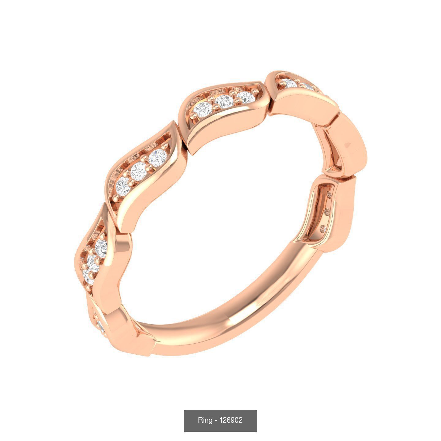 100 Bands rings  3D Model Collection_33