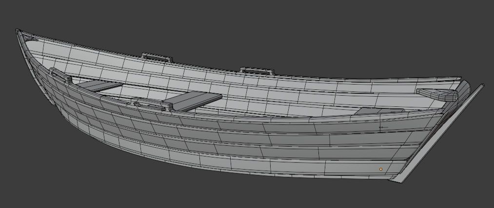 Wooden Boat 3D model_4
