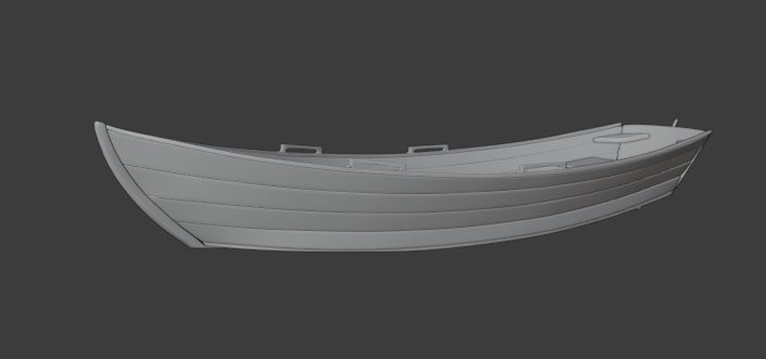 Wooden Boat 3D model_1