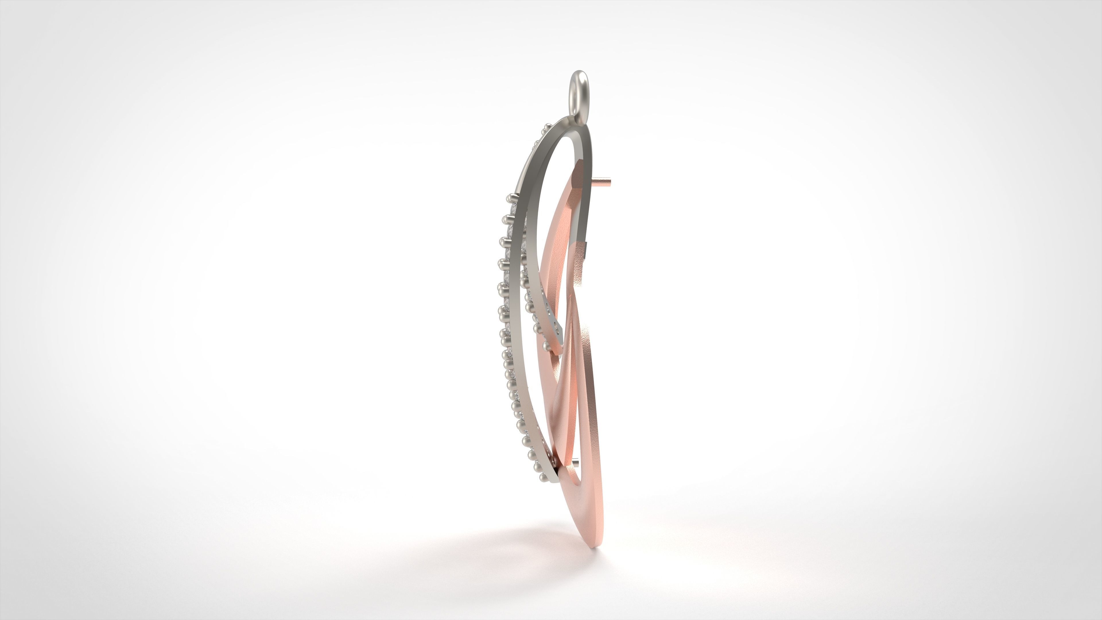 Model 340  Diamond Pendant 3D print model_2