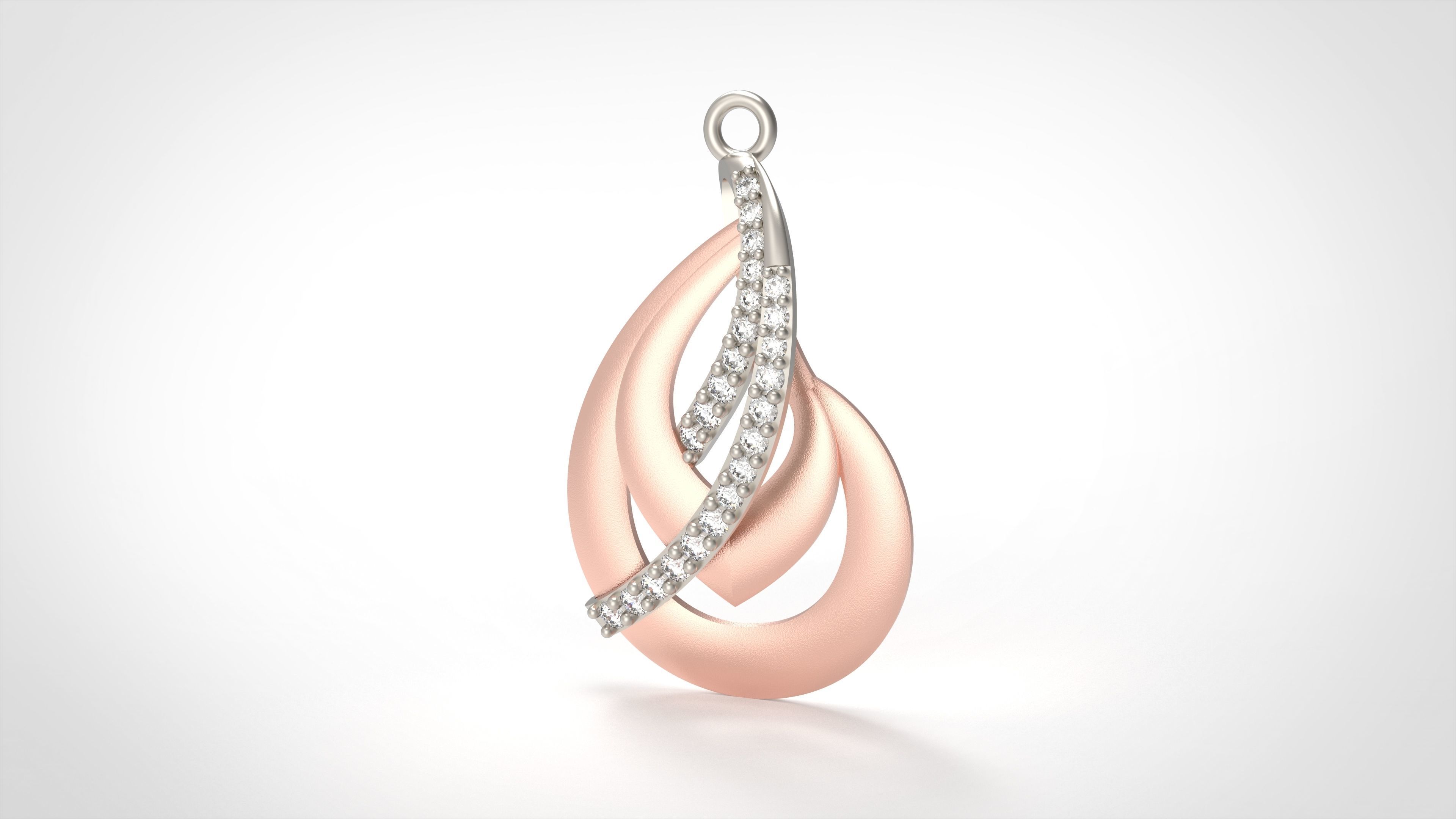 Model 340  Diamond Pendant 3D print model_1