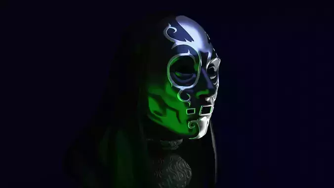 Death Eater Mask Lucius Malfoy  3D model