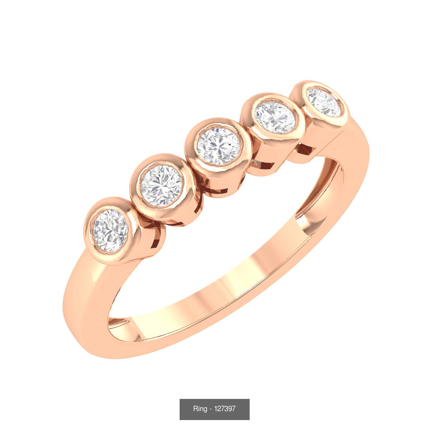 100 Bands rings  3D Model Collection_108