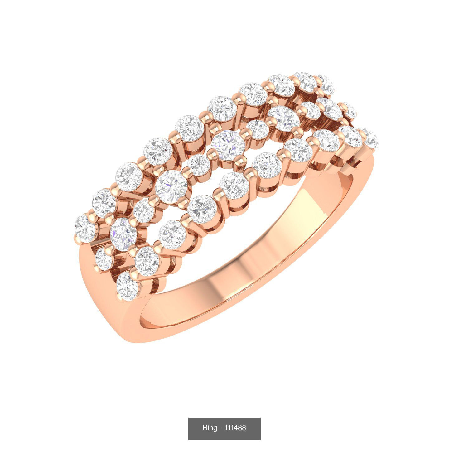 100 Bands rings  3D Model Collection_29