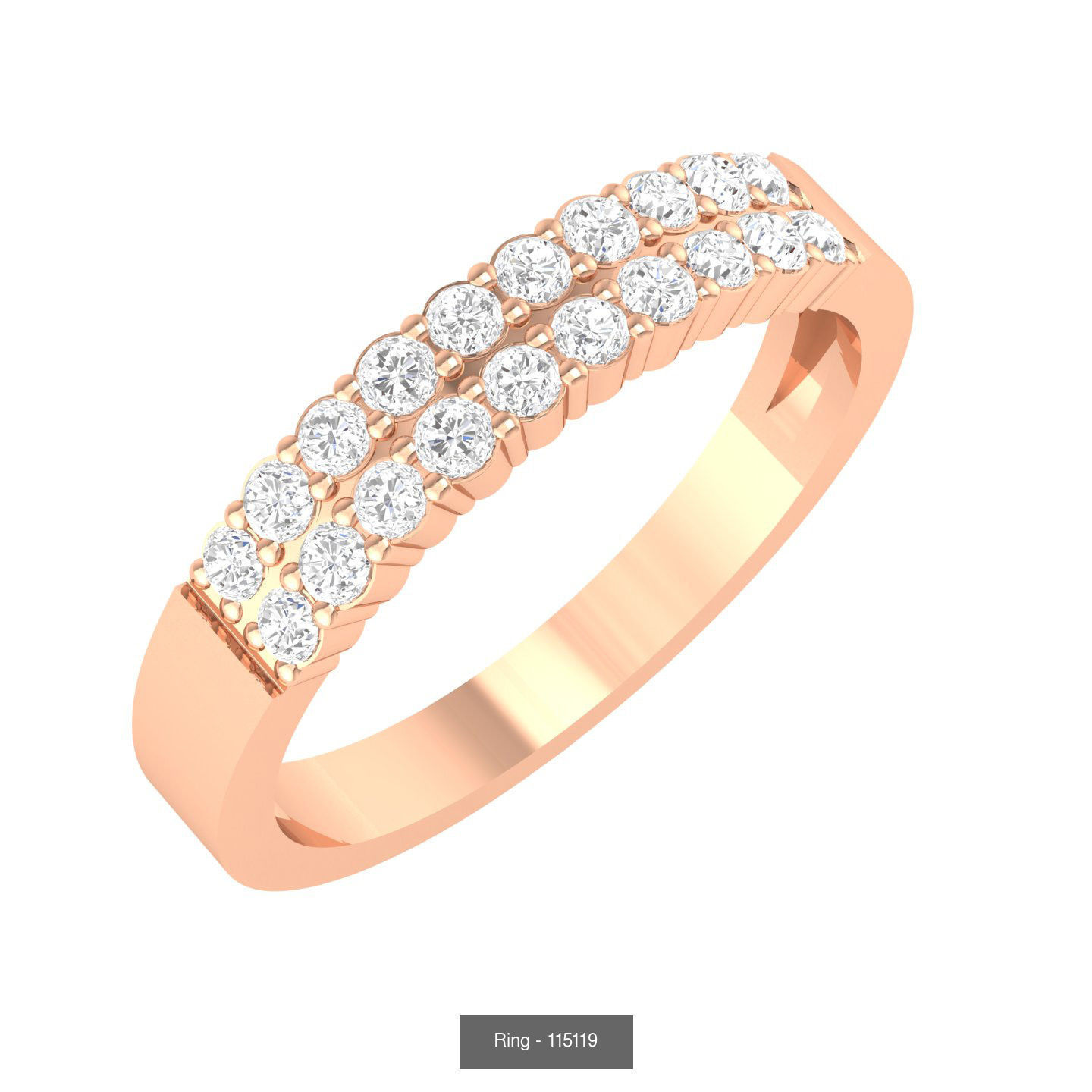 100 Bands rings  3D Model Collection_41
