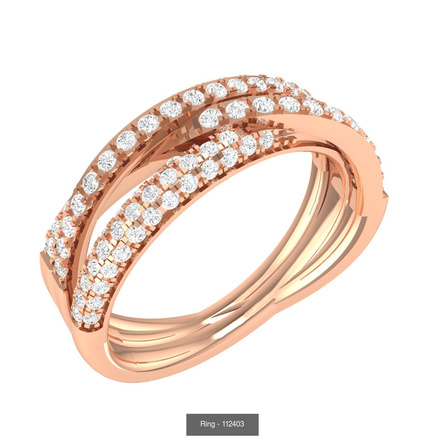 100 Bands rings  3D Model Collection_68