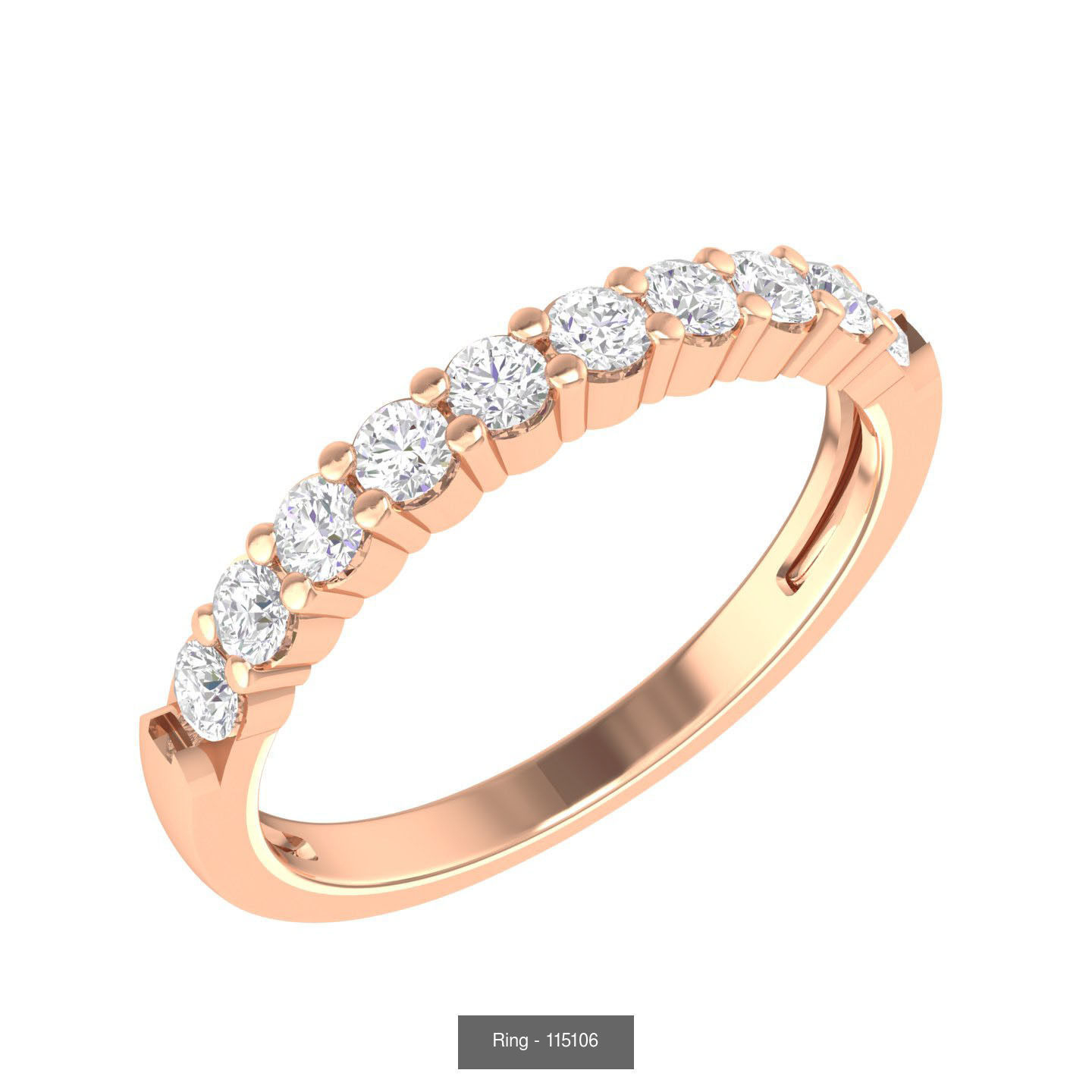 100 Bands rings  3D Model Collection_43