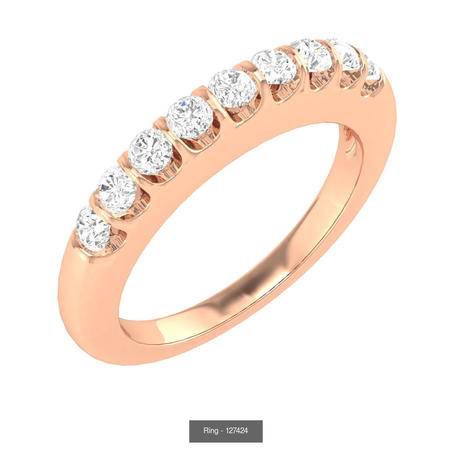 100 Bands rings  3D Model Collection_100