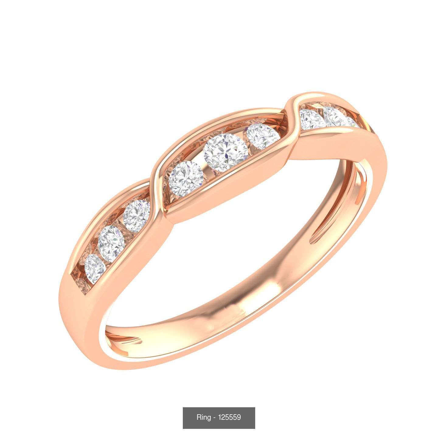 100 Bands rings  3D Model Collection_85