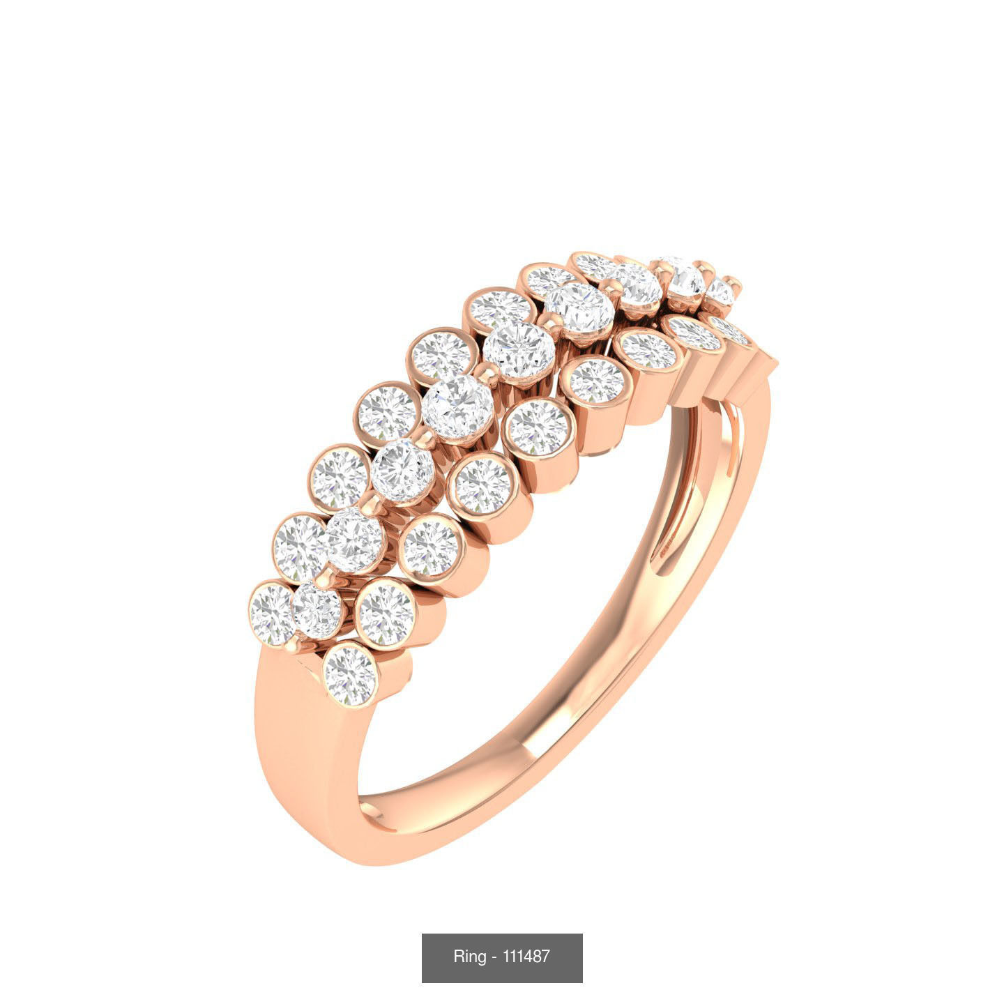 100 Bands rings  3D Model Collection_30