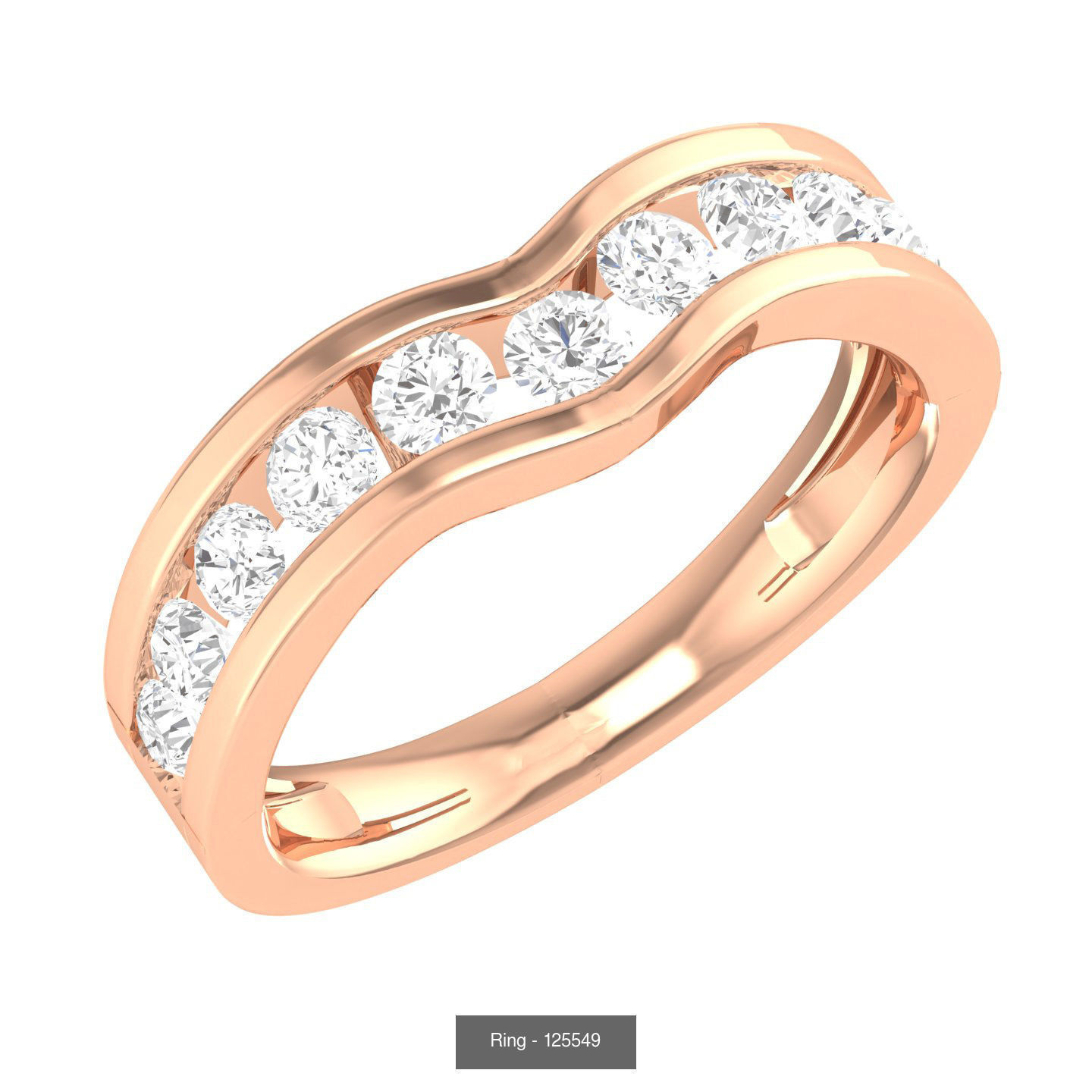 100 Bands rings  3D Model Collection_88