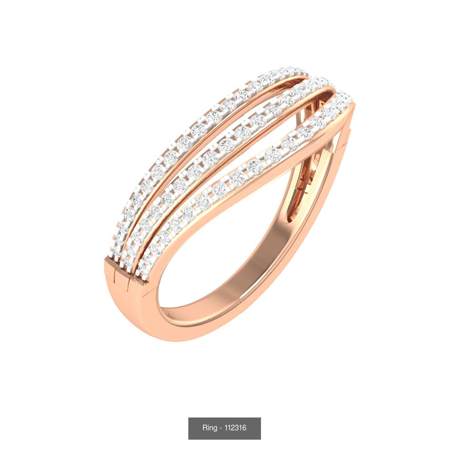 100 Bands rings  3D Model Collection_75
