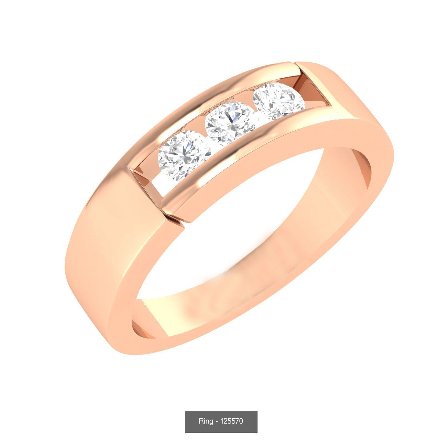 100 Bands rings  3D Model Collection_83