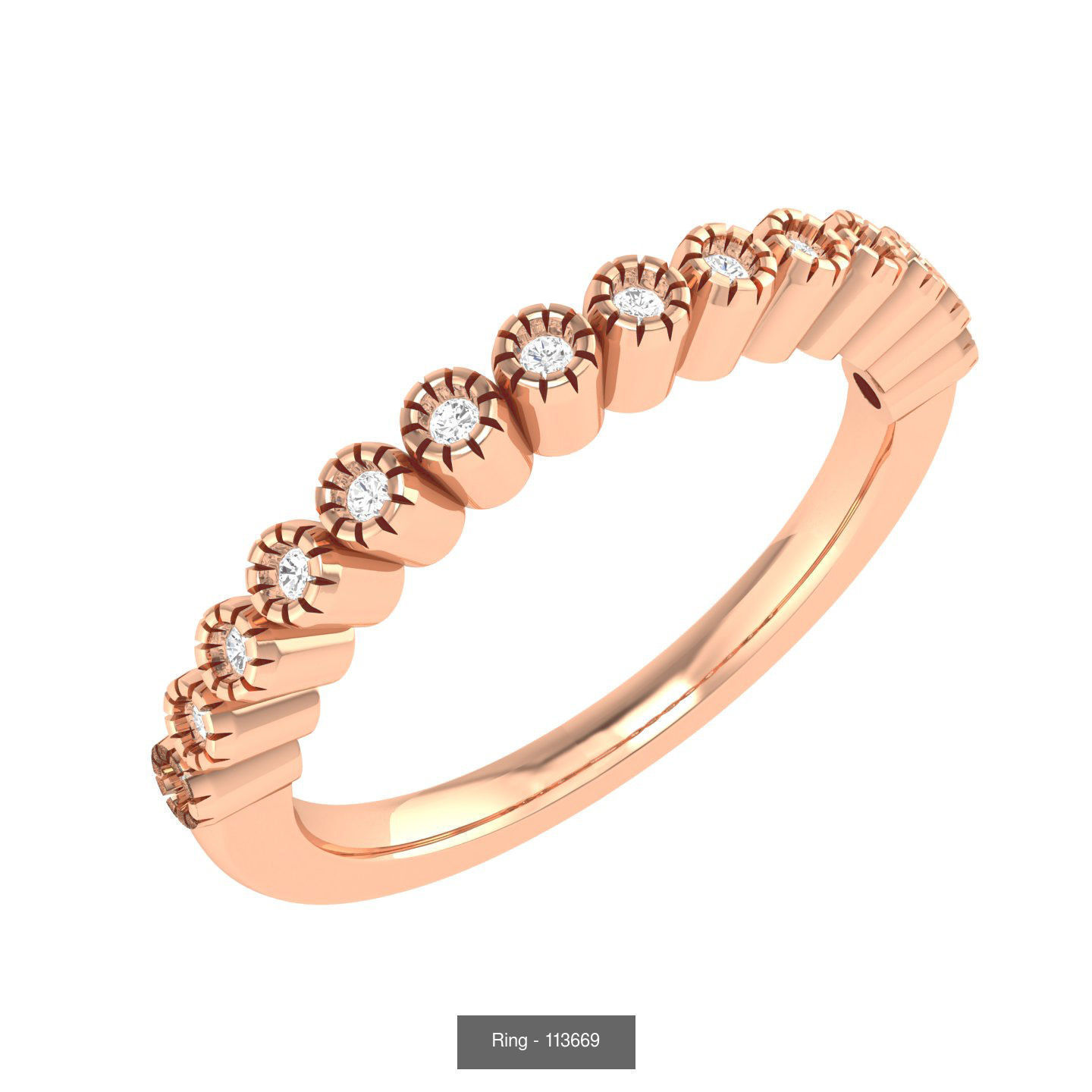 100 Bands rings  3D Model Collection_58