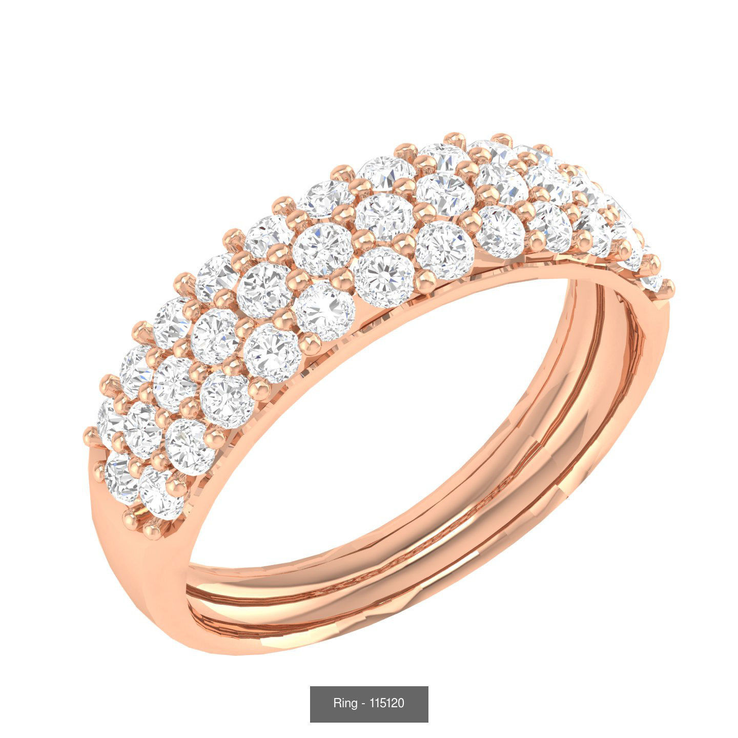 100 Bands rings  3D Model Collection_40