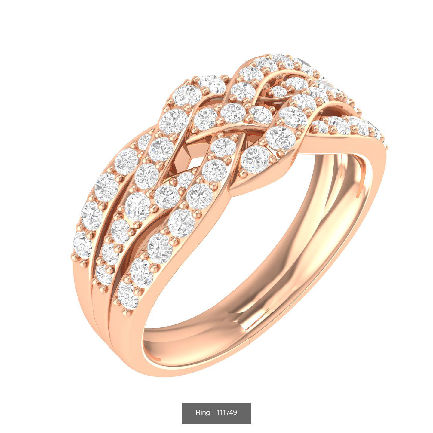 100 Bands rings  3D Model Collection_16