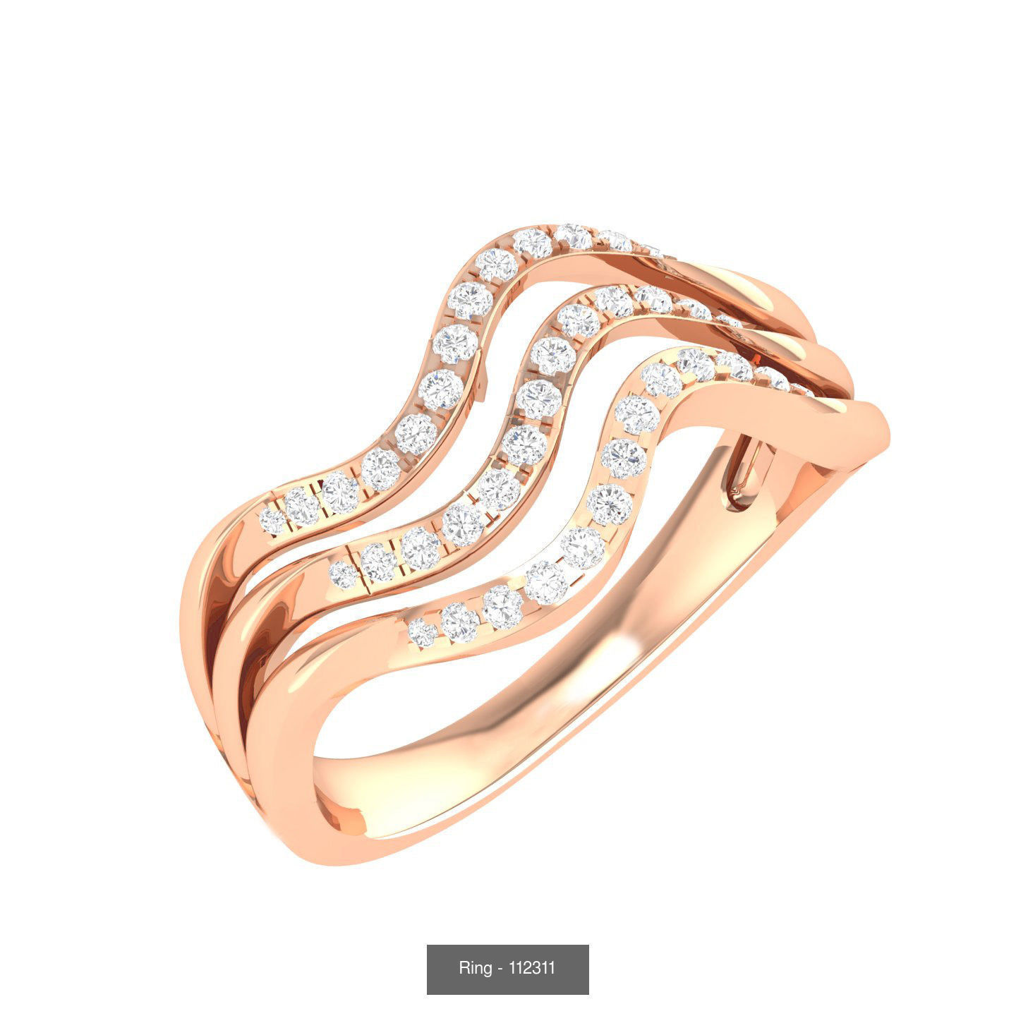 100 Bands rings  3D Model Collection_76