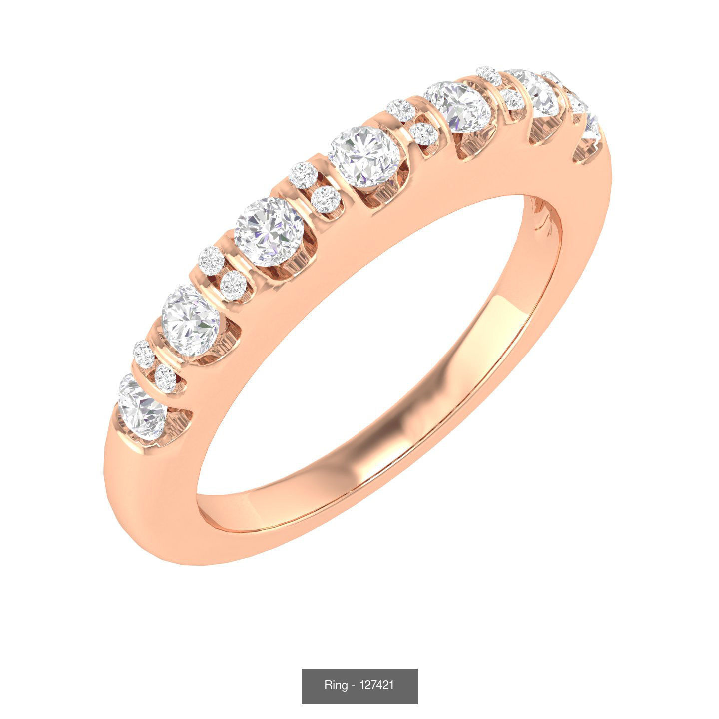 100 Bands rings  3D Model Collection_102