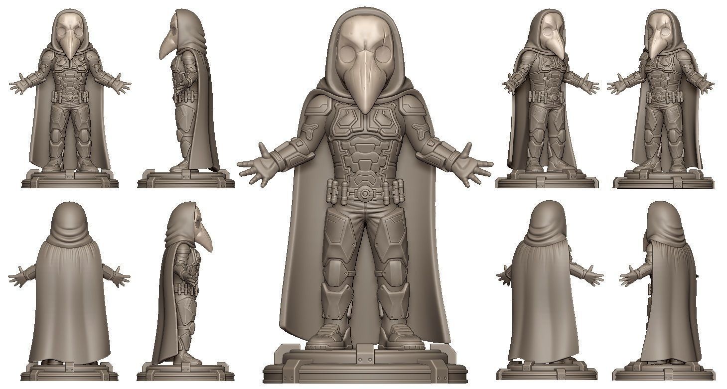 Plague Doctor Major Grom 3D print model_6