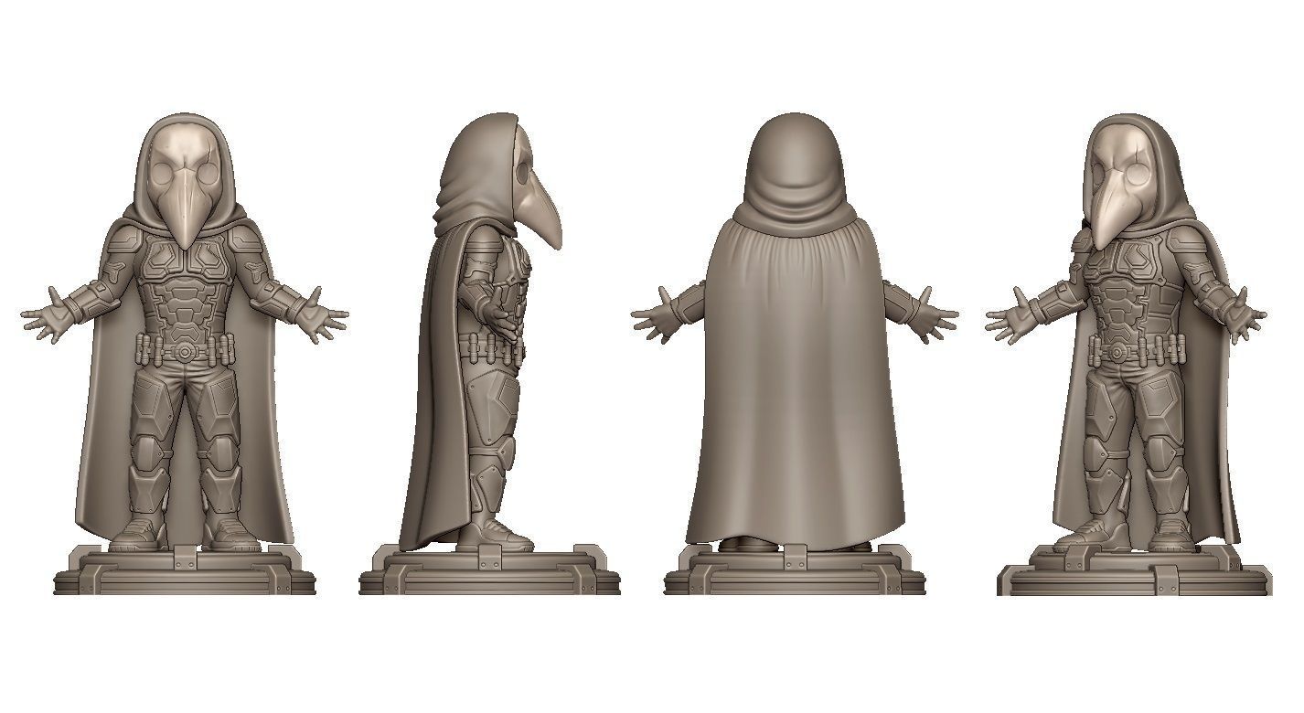 Plague Doctor Major Grom 3D print model_7