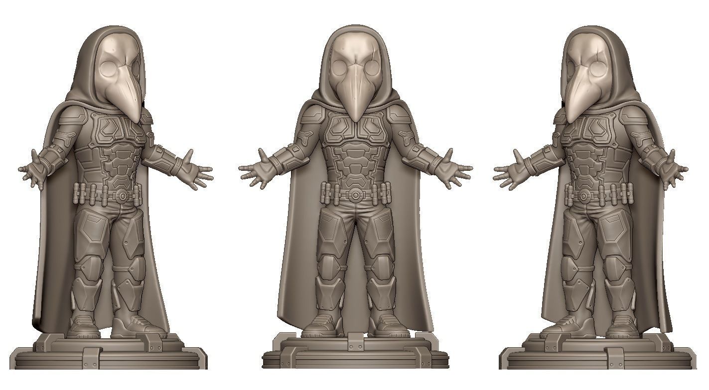 Plague Doctor Major Grom 3D print model_8