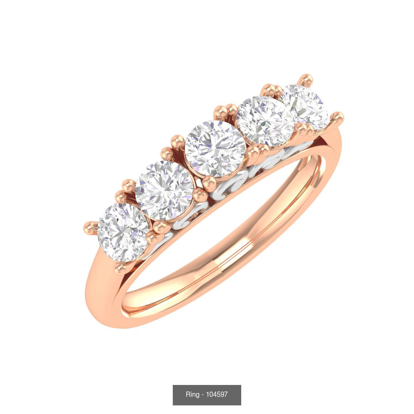 100 Bands rings  3D Model Collection_82