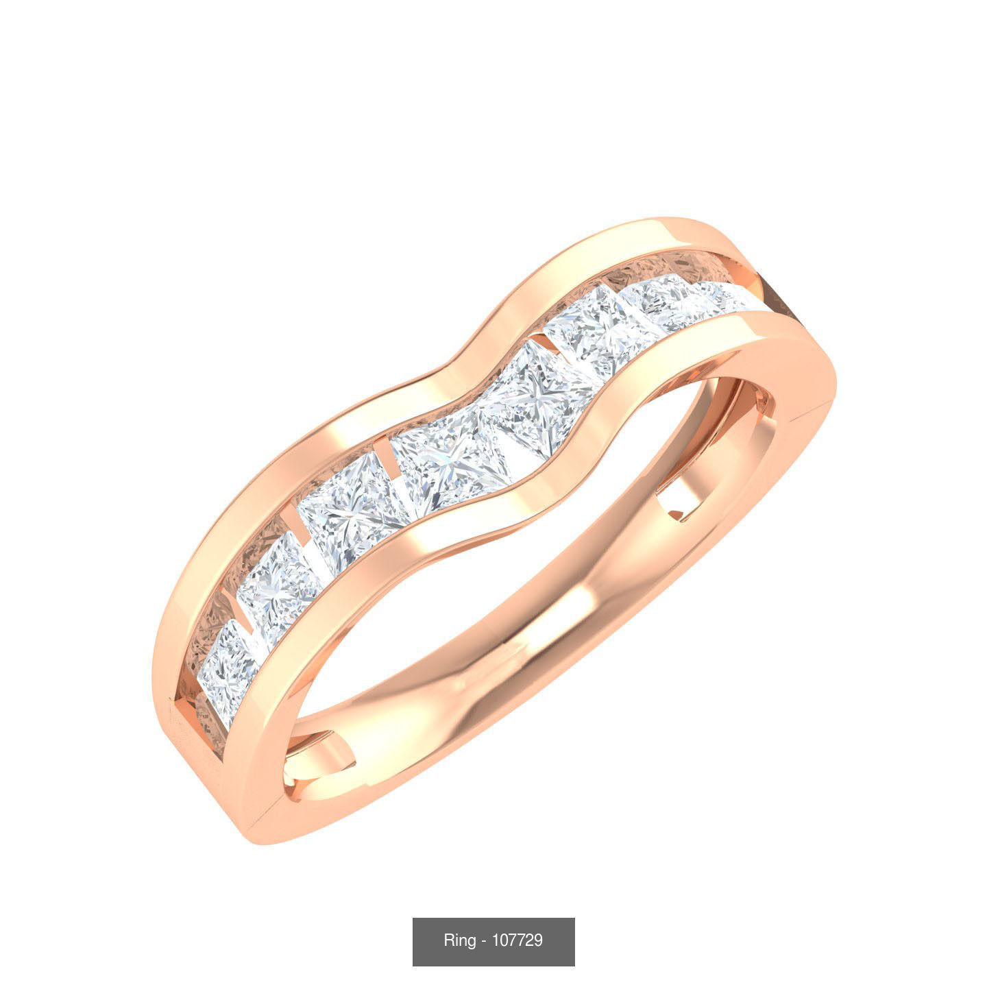 100 Bands rings  3D Model Collection_99