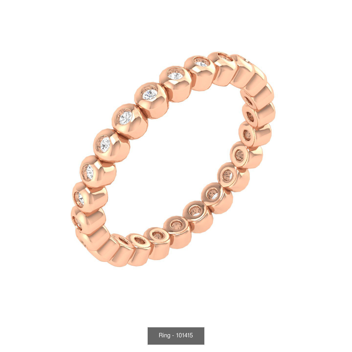 100 Bands rings  3D Model Collection_29