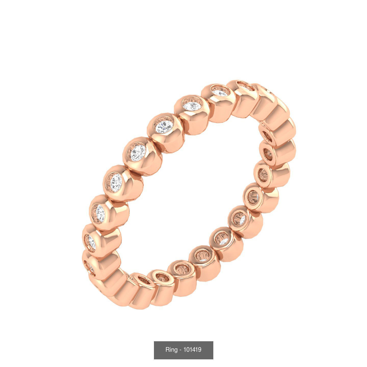 100 Bands rings  3D Model Collection_27