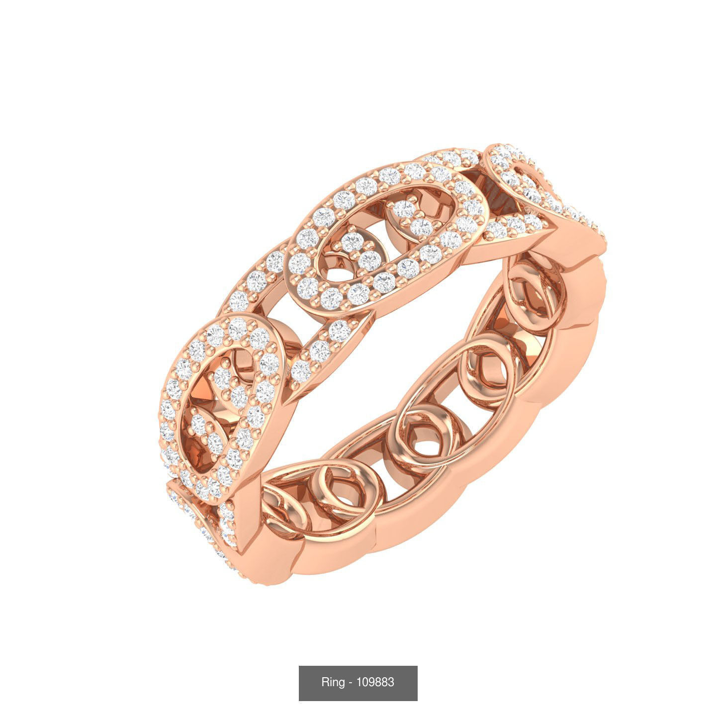100 Bands rings  3D Model Collection_91