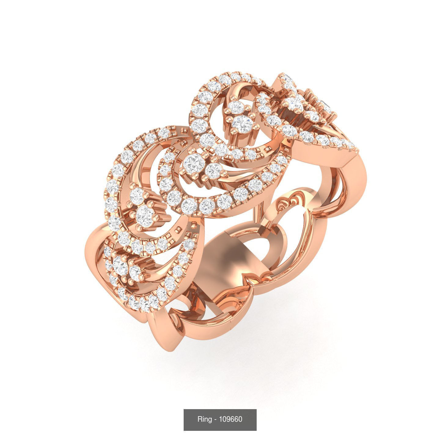 100 Bands rings  3D Model Collection_96