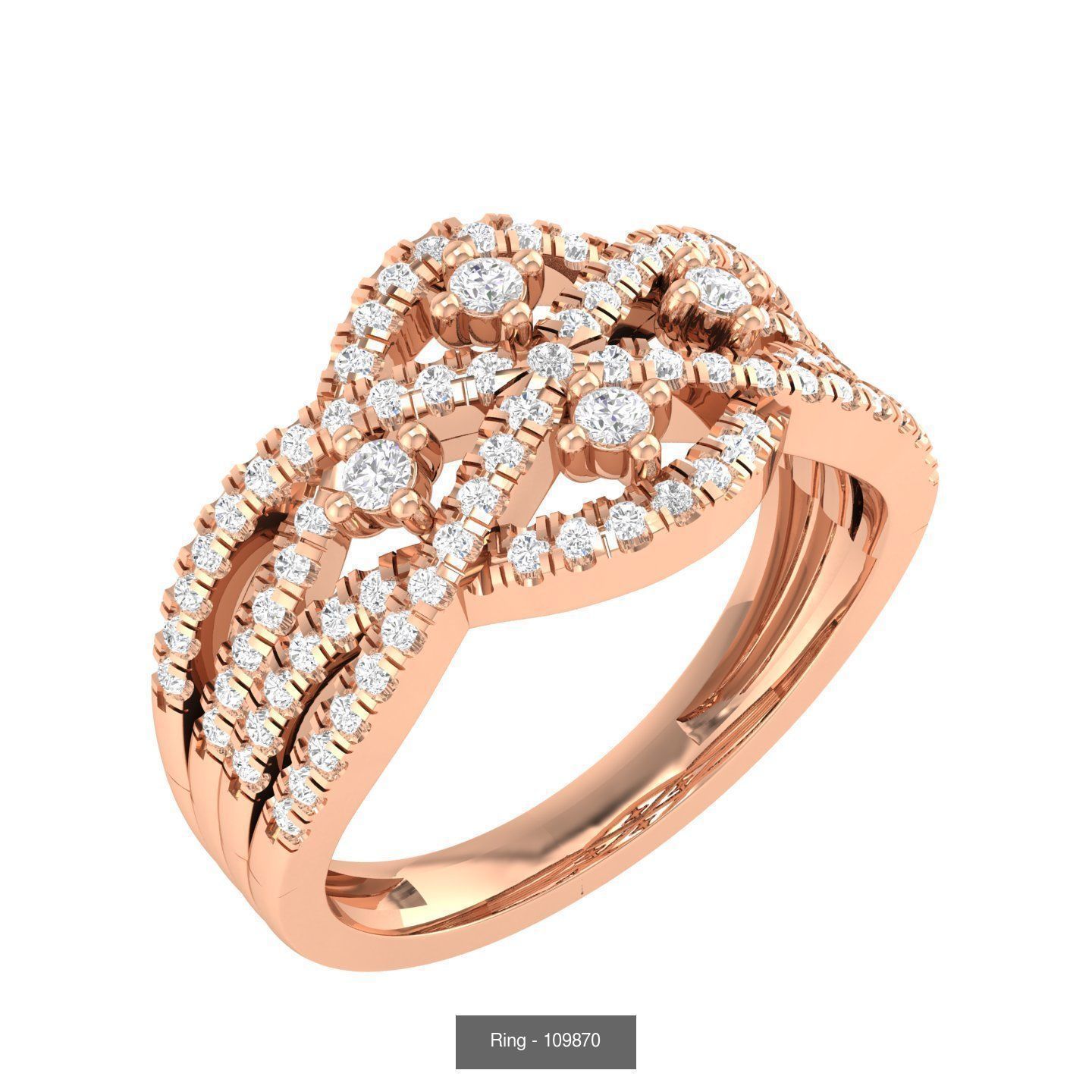 100 Bands rings  3D Model Collection_93