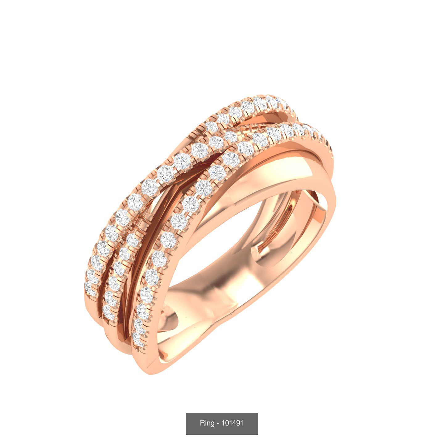 100 Bands rings  3D Model Collection_16
