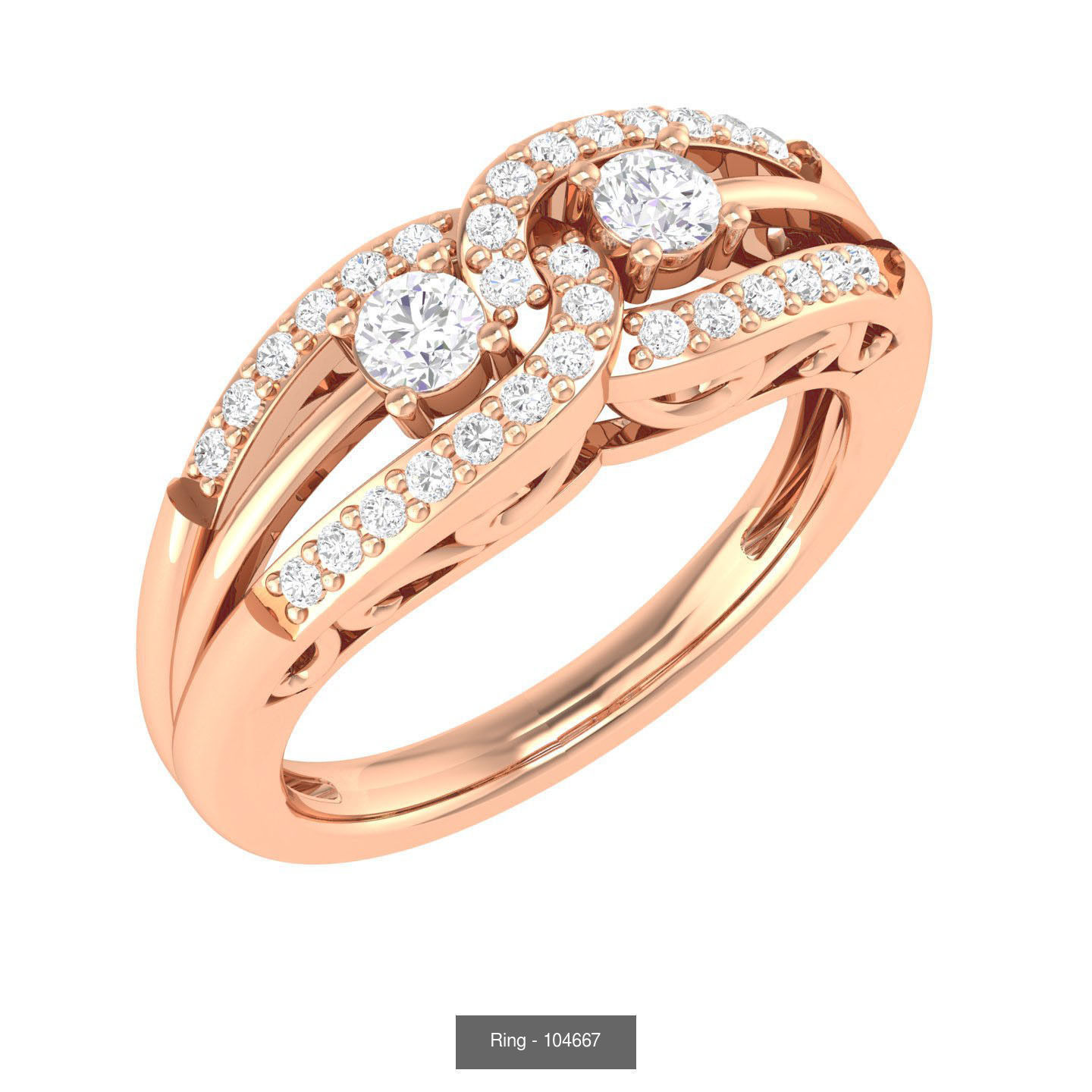 100 Bands rings  3D Model Collection_80