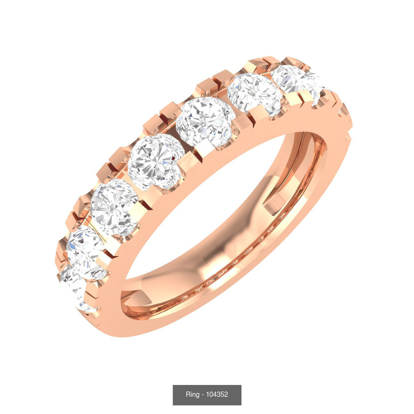100 Bands rings  3D Model Collection_86