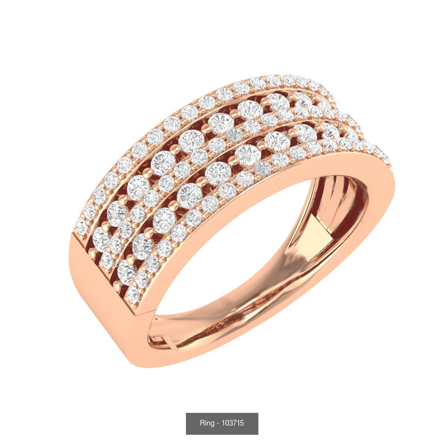 100 Bands rings  3D Model Collection_54