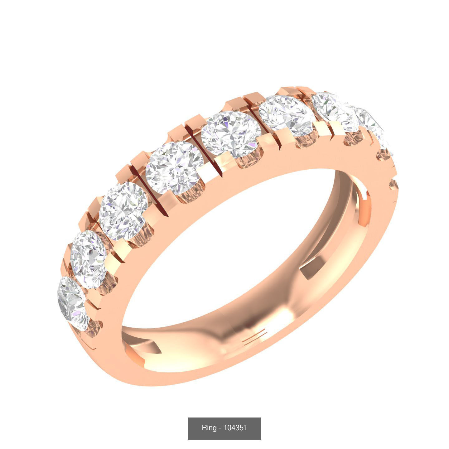 100 Bands rings  3D Model Collection_41