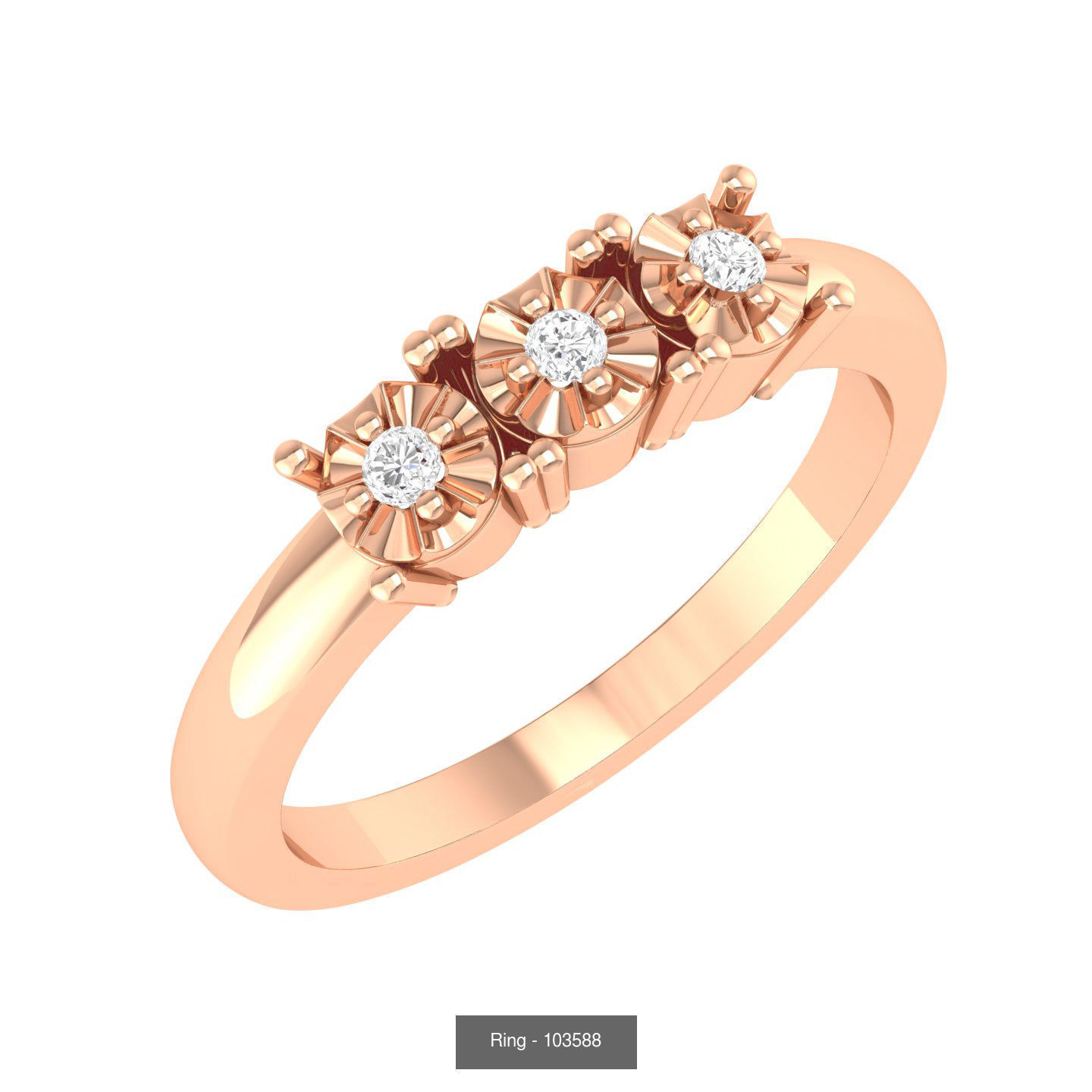100 Bands rings  3D Model Collection_55