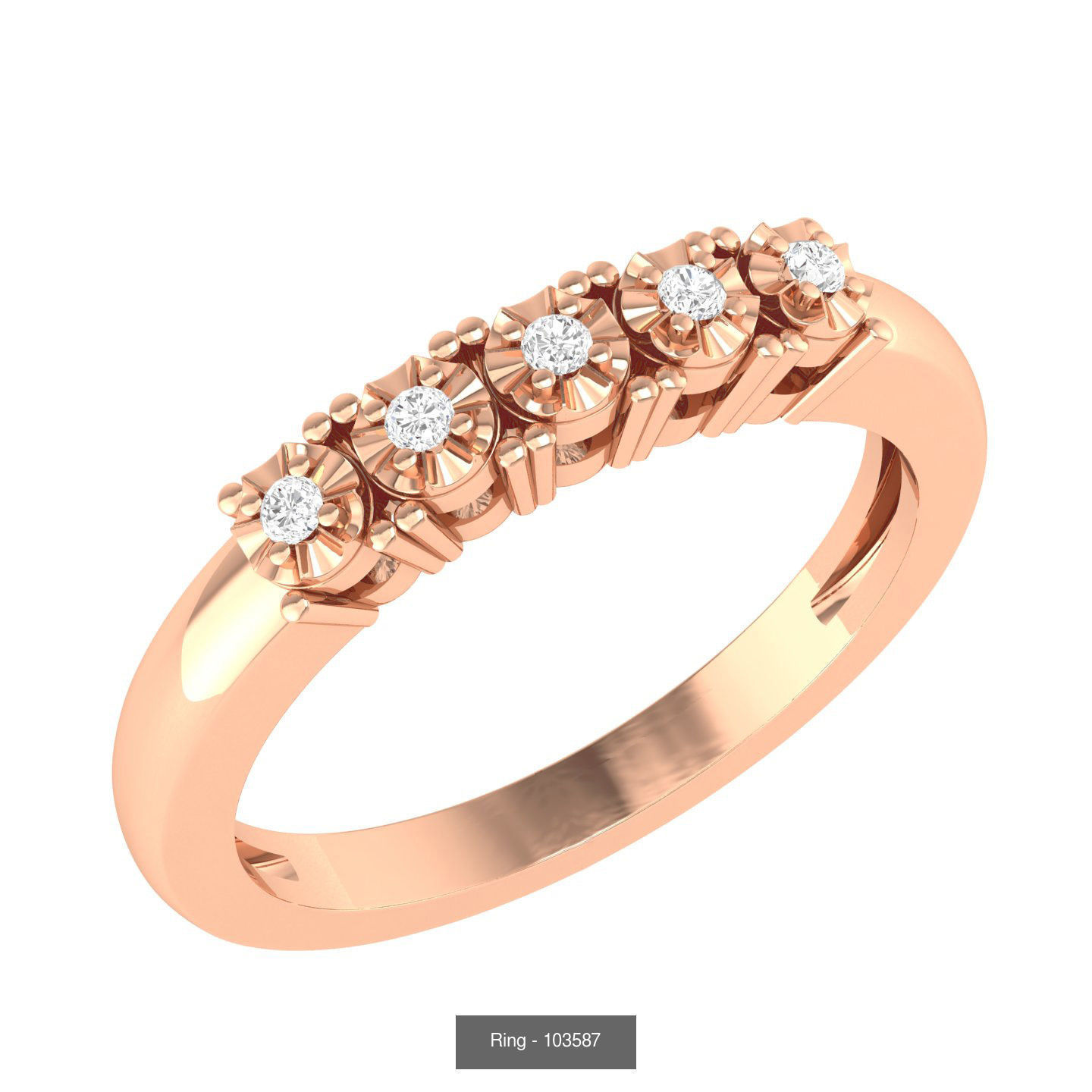 100 Bands rings  3D Model Collection_56