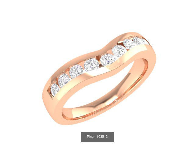 100 Bands rings  3D Model Collection_59