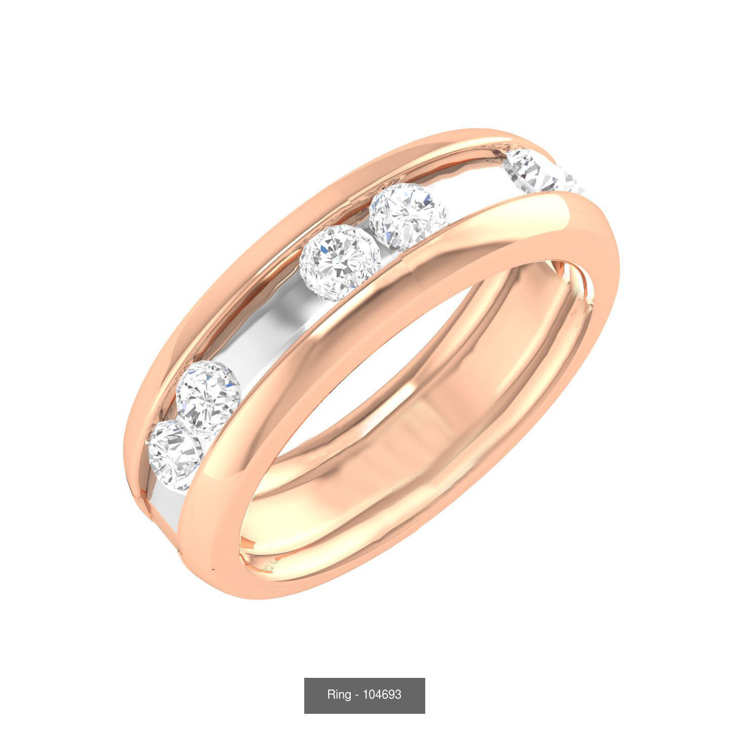 100 Bands rings  3D Model Collection_78