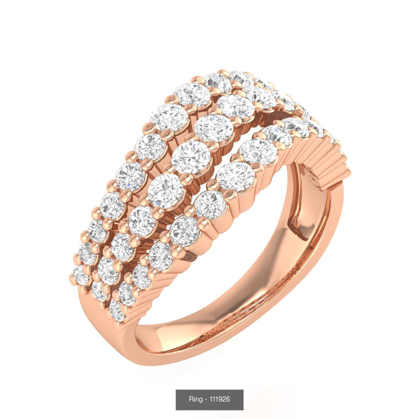 100 Bands rings  3D Model Collection_107