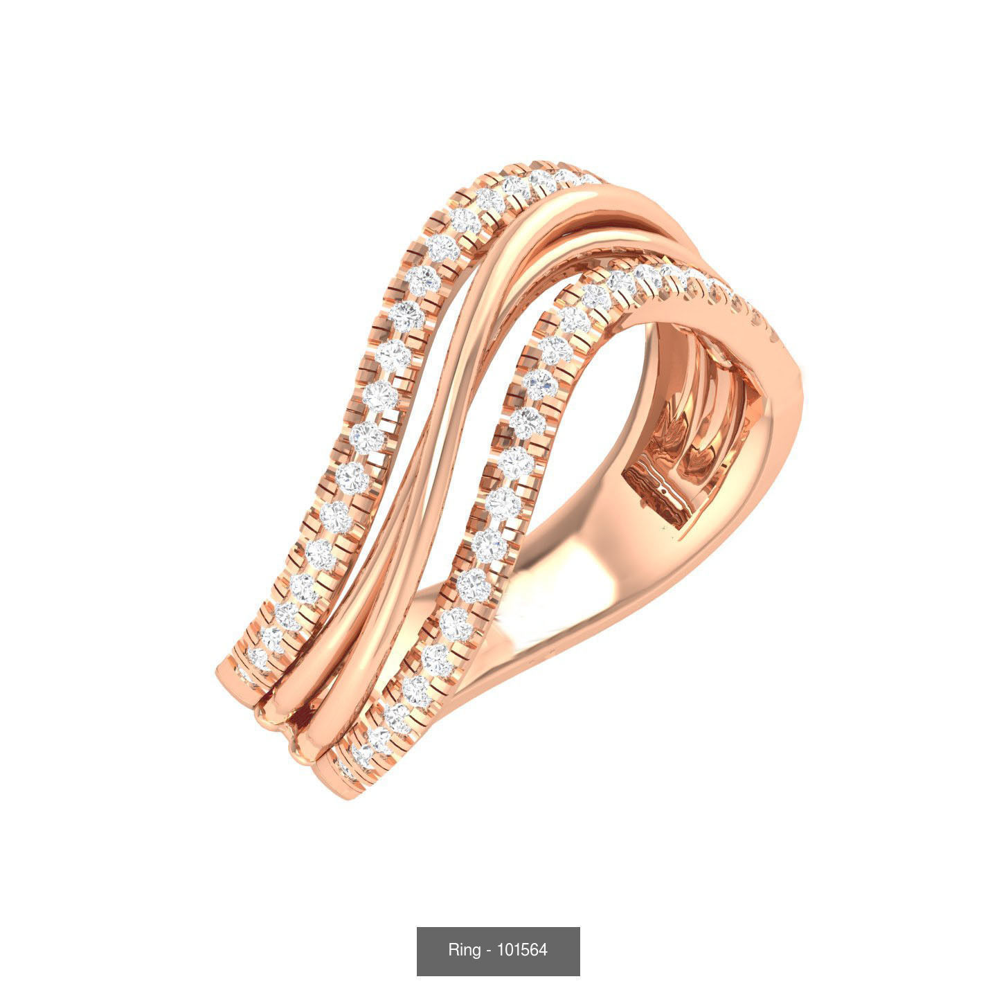 100 Bands rings  3D Model Collection_15