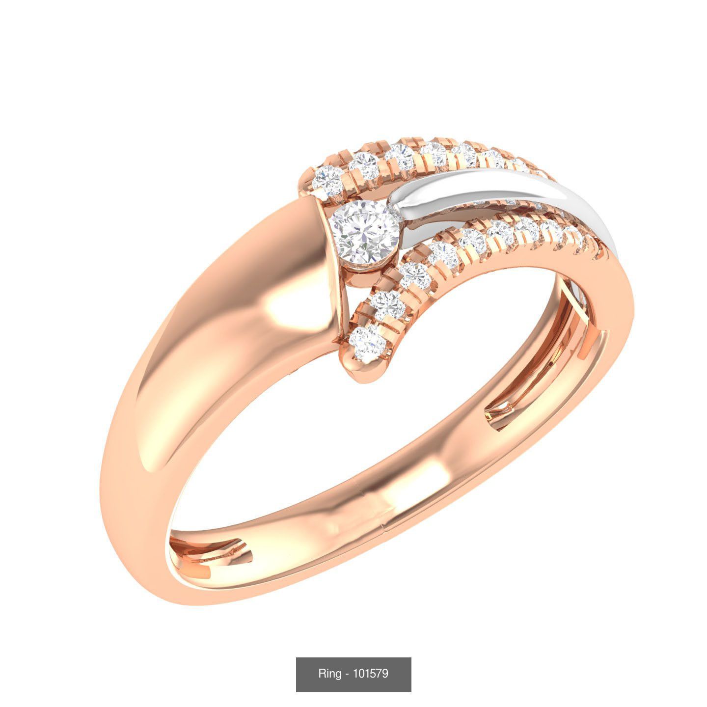100 Bands rings  3D Model Collection_13