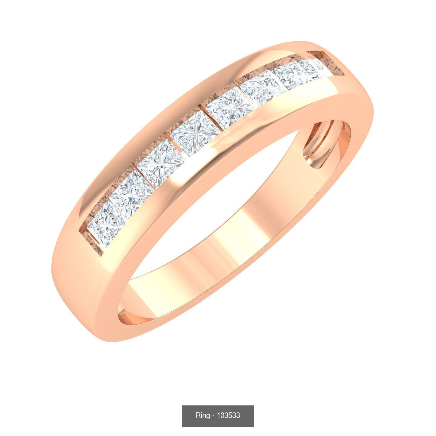 100 Bands rings  3D Model Collection_57