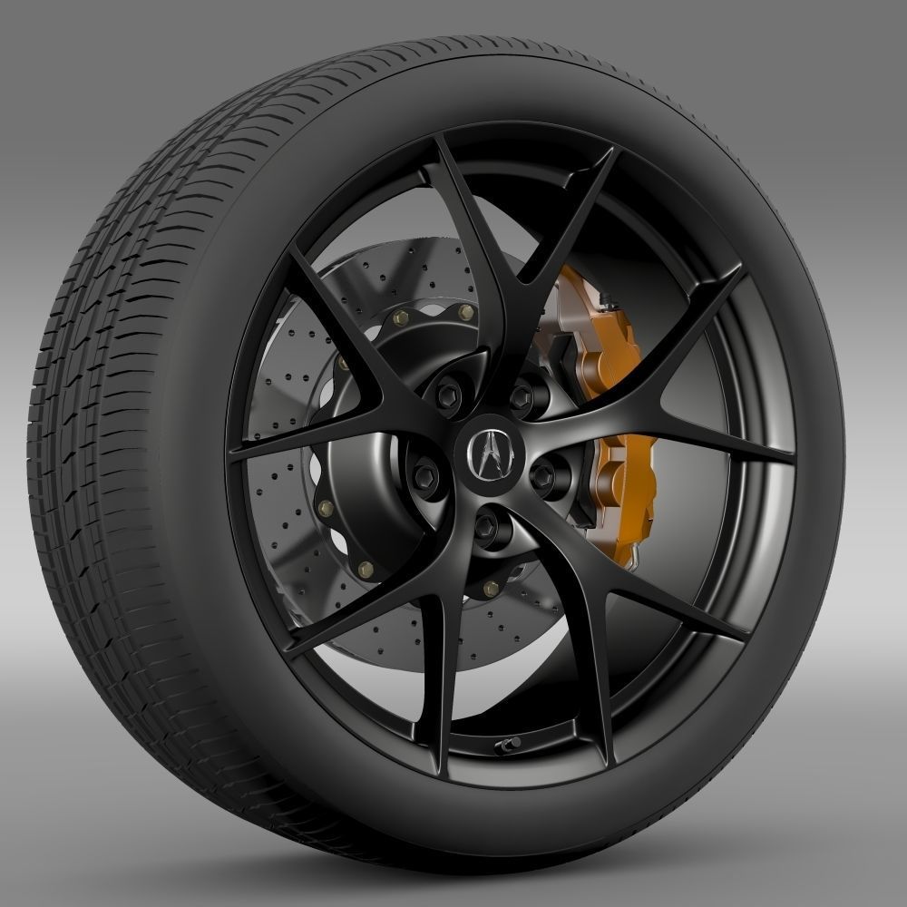 Acura NSX wheel 2015 3D model_3