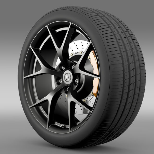 Acura NSX wheel 2015 3D model_6
