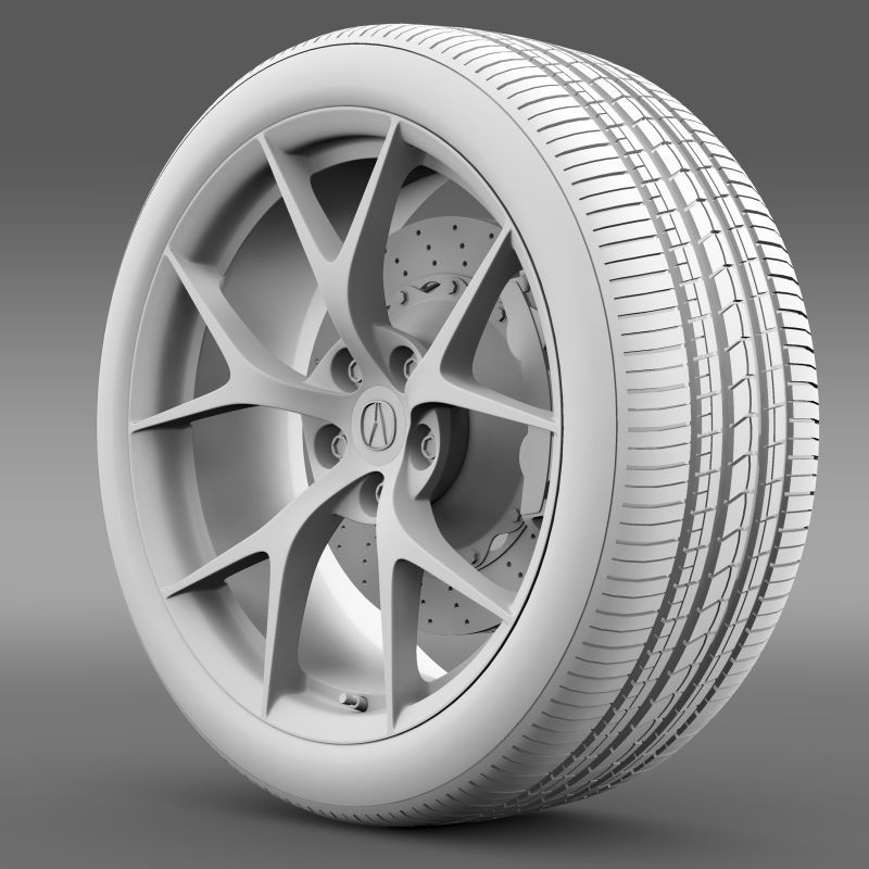 Acura NSX wheel 2015 3D model_8