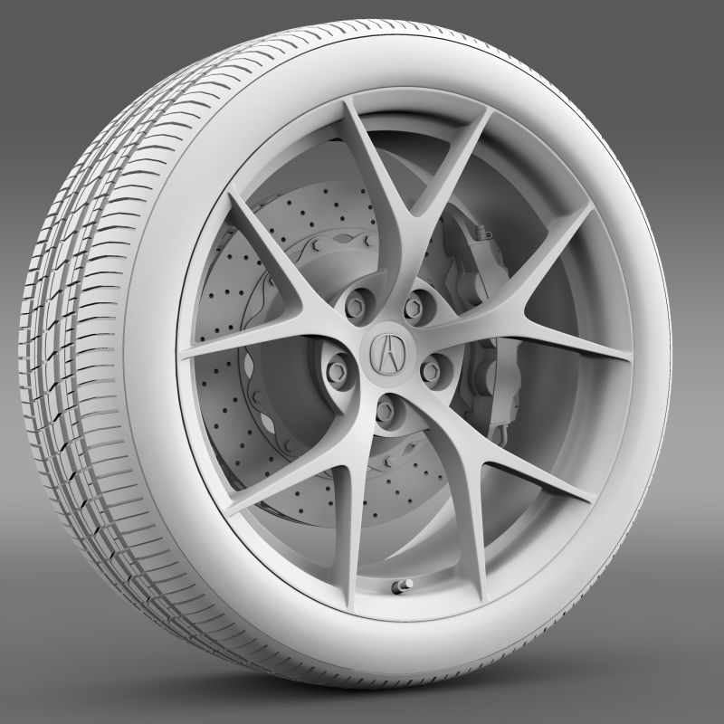 Acura NSX wheel 2015 3D model_9