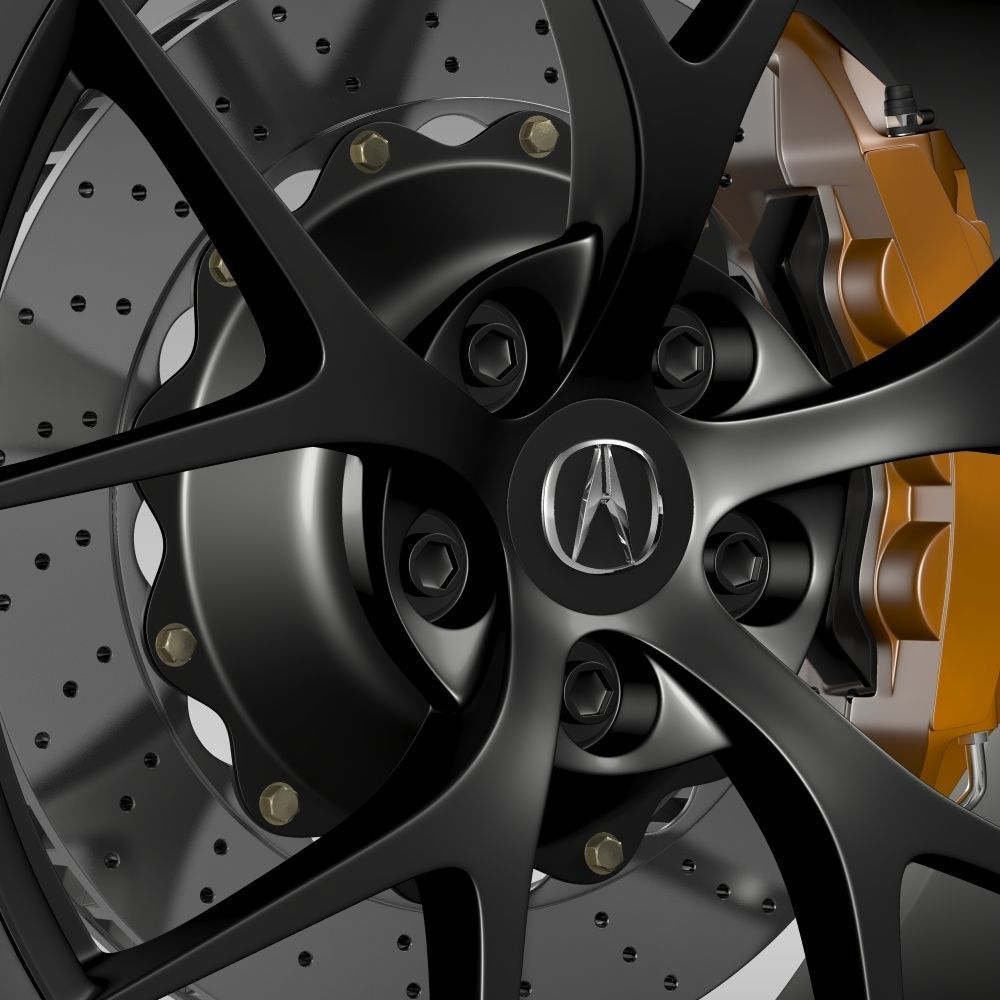 Acura NSX wheel 2015 3D model_4